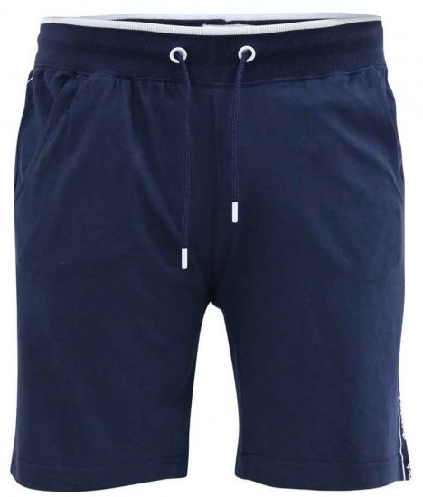 D555 Brantham Couture Elasticated Waistband Shorts Navy - Melegítőnadrág & rövidnadrág - Melegítőnadrág & Melegítő Rövidnadrág 2XL-12XL
