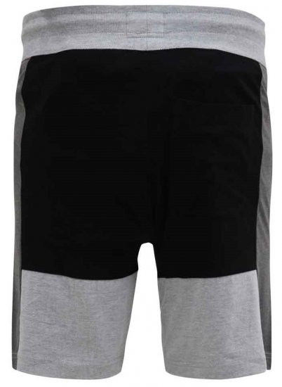 D555 Kirton Couture Elasticated Waistband Shorts Black/Charcoal - Melegítőnadrág & rövidnadrág - Melegítőnadrág & Melegítő Rövidnadrág 2XL-12XL