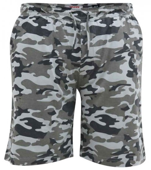 D555 Carlton Elasticated Waist Jersey Camo Shorts - Melegítőnadrág & rövidnadrág - Melegítőnadrág & Melegítő Rövidnadrág 2XL-12XL