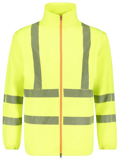 Adamo 109131 Jól Látható Softshell Kabát Sárga - Munkaruha - Nagyméretű Munkaruha 3XL-6XL