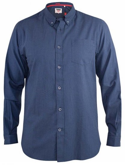 D555 Melbourne Gingham Check Long Sleeve Button Down Shirt - Ingek - Ingek 2XL-10XL