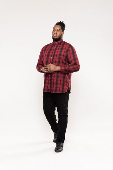 D555 Benalla Check Long Sleeve Button Down Shirt - Ingek - Ingek 2XL-10XL