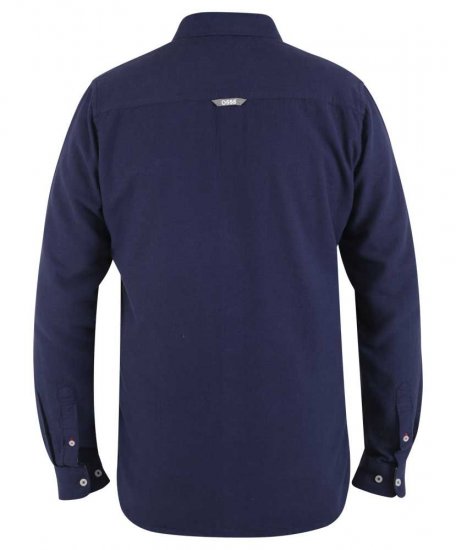 D555 Sennon LS Linen Mix Shirt - Ingek - Ingek 2XL-10XL