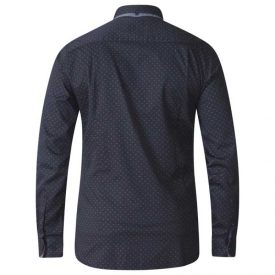 D555 Jahine Long Sleeve Printed Shirt Black - Ingek - Ingek 2XL-10XL
