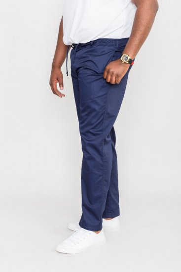 D555 Basilio Pants with elasticated waist Navy - Farmer & nadrág - Farmer és nadrág - W40-W70