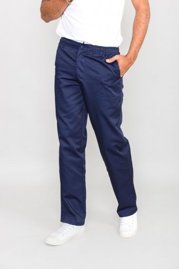 D555 Basilio Pants with elasticated waist Navy - Farmer & nadrág - Farmer és nadrág - W40-W70