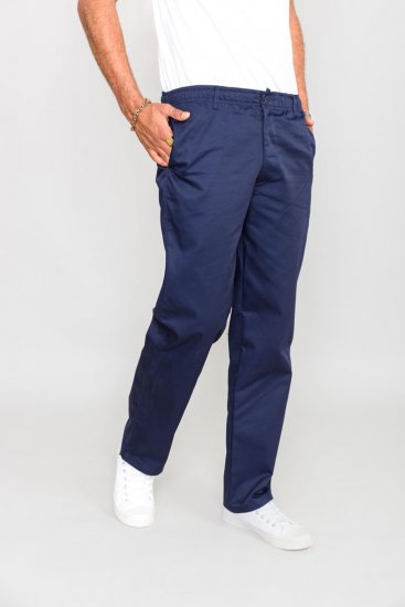 D555 Basilio Pants with elasticated waist Navy - Farmer & nadrág - Farmer és nadrág - W40-W70