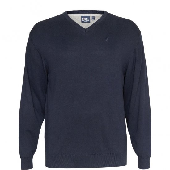 North Latitude V-neck knit Black - Pulóverek & kapucnis pulóverek - Pulóverek & Kapucnis pulóver 2XL-12XL