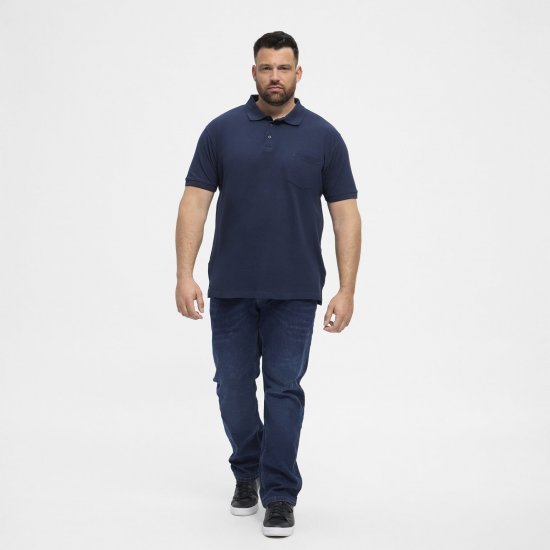 North Latitude Polo Navy Blue - Pólóingek - Galléros Pólók 2XL-8XL - Pólóingek 2XL-8XL
