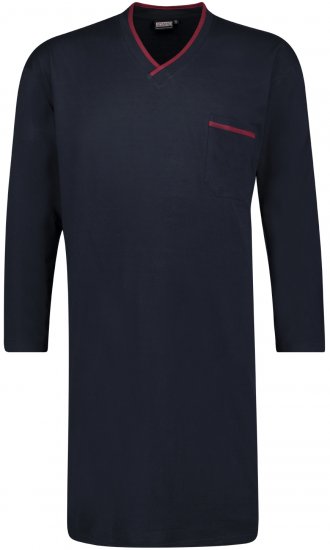 Adamo Bill Long Nightshirt Navy - Alsónemű & strandruhák - Nagyméretű Alsónemű 2XL-8XL