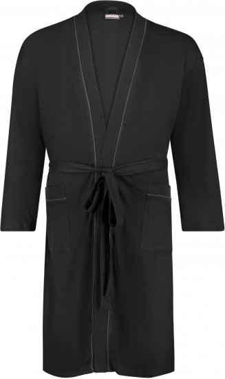 Adamo Boris House Coat Black - Alsónemű & strandruhák - Nagyméretű Alsónemű 2XL-8XL
