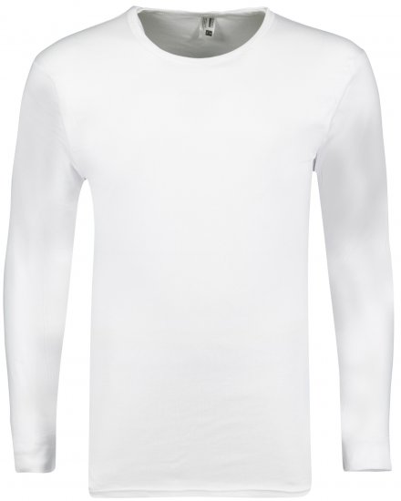 Adamo Royal Fine Ribbed Long sleeve Under-T-shirt White - Alsónemű & strandruhák - Nagyméretű Alsónemű 2XL-8XL