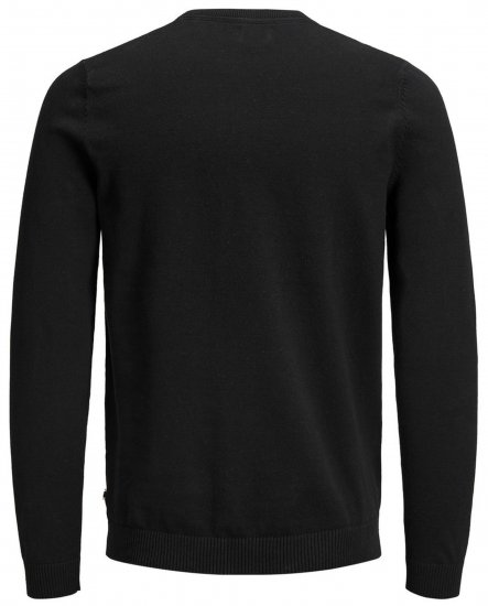 Jack & Jones Crew neck Knitted Sweater Black - Pulóverek & kapucnis pulóverek - Pulóverek & Kapucnis pulóver 2XL-12XL