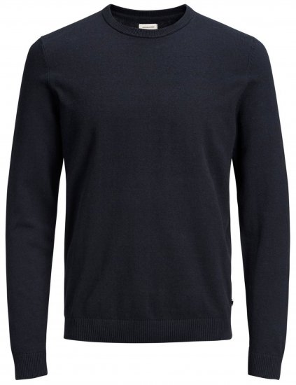 Jack & Jones Crew neck Knitted Sweater Navy - Pulóverek & kapucnis pulóverek - Pulóverek & Kapucnis pulóver 2XL-12XL