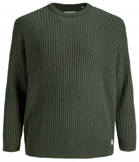 Jack & Jones JCOBRANDON Knit Forest - Pulóverek & kapucnis pulóverek - Pulóverek & Kapucnis pulóver 2XL-12XL
