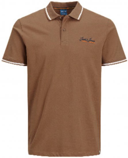 Jack & Jones JORPAUL TONS Polo shirt Biege - Pólóingek - Galléros Pólók 2XL-8XL - Pólóingek 2XL-8XL