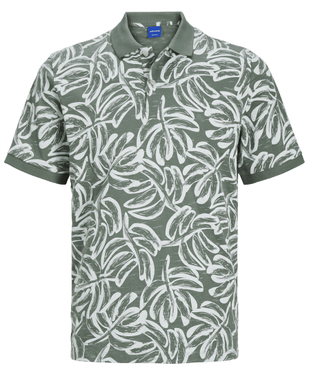 Jack & Jones JORLAFAYETTE AOP Polo Laurel Wreath - Pólóingek - Galléros Pólók 2XL-8XL - Pólóingek 2XL-8XL