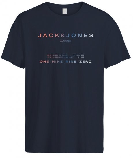 Jack & Jones JCORIOT T-Shirt Navy Blazer - Pólók - Nagyméretű pólók - 2XL-14XL