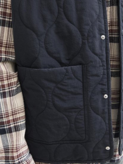 Jack & Jones Hero Liner Quilted Gilet Vest Black - Mellények - Mellények nagy méretekben