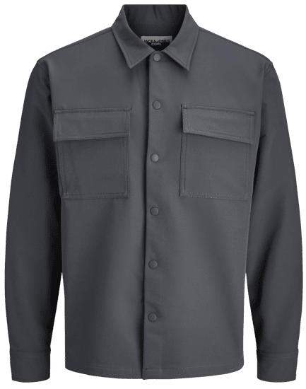 Jack & Jones Point Commute Long Sleeve Shirt Black Oyster - Ingek - Ingek 2XL-10XL