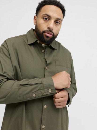 Jack & Jones Tristan Overshirt khaki - Ingek - Ingek 2XL-10XL