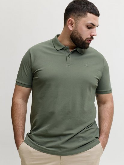 Jack & Jones Weston Galléros Póló Zöld - Pólóingek - Galléros Pólók 2XL-8XL - Pólóingek 2XL-8XL