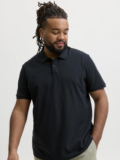 Jack & Jones Weston Galléros Póló Tengerészkék - Pólóingek - Galléros Pólók 2XL-8XL - Pólóingek 2XL-8XL