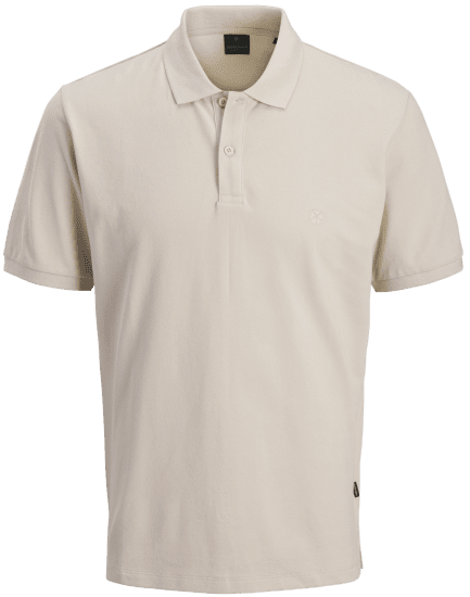 Jack & Jones Weston Galléros Póló Világos Bézs - Pólóingek - Galléros Pólók 2XL-8XL - Pólóingek 2XL-8XL