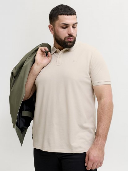Jack & Jones Weston Galléros Póló Világos Bézs - Pólóingek - Galléros Pólók 2XL-8XL - Pólóingek 2XL-8XL