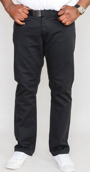 Duke Mario Bedford cord-pants Black TALL SIZES - FÉRFIRUHÁZAT MT-6XLT - TALL-méretek