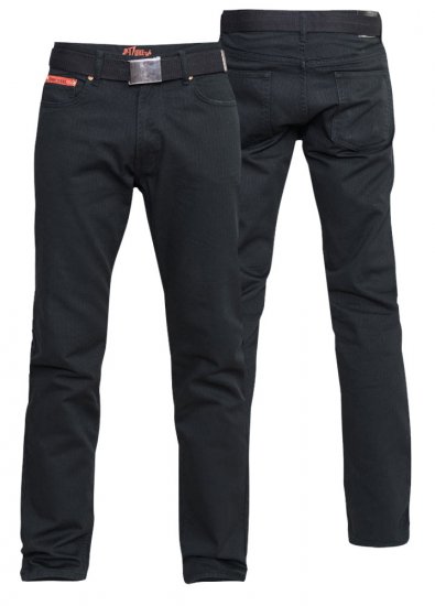Duke Mario Bedford cord-pants Black TALL SIZES - FÉRFIRUHÁZAT MT-6XLT - TALL-méretek