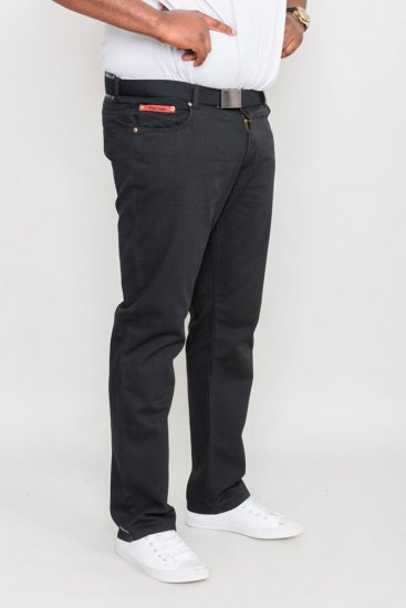 Duke Mario Bedford cord-pants Black TALL SIZES - FÉRFIRUHÁZAT MT-6XLT - TALL-méretek