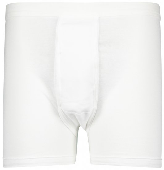 Adamo Royal Fine Ribbed Boxer shorts White - Alsónemű & strandruhák - Nagyméretű Alsónemű 2XL-8XL