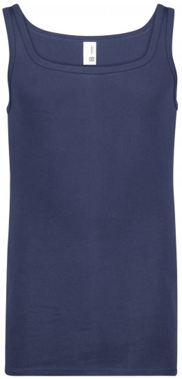 Adamo Royal Fine Ribbed Undershirt Navy - Alsónemű & strandruhák - Nagyméretű Alsónemű 2XL-8XL