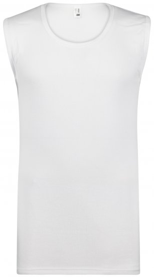 Adamo Royal Fine Ribbed Sleeveless Under-T-shirt White - Alsónemű & strandruhák - Nagyméretű Alsónemű 2XL-8XL