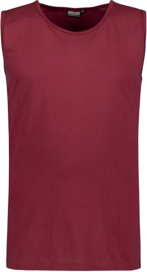 Adamo Rod Comfort Fit Tank Top Wine - Pólók - Nagyméretű pólók - 2XL-14XL