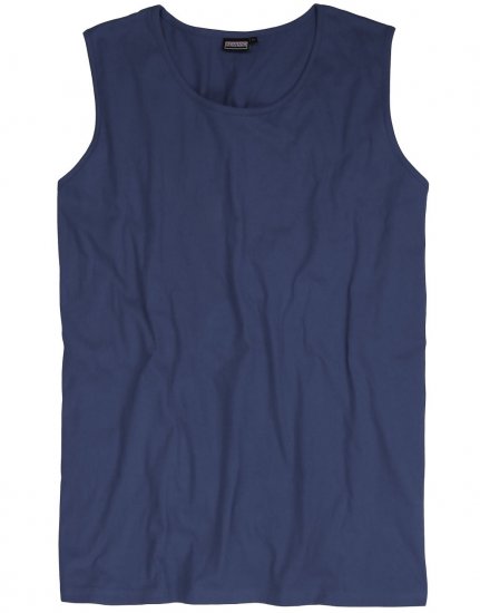 Adamo Rod Comfort Fit Tank Top Denim Blue - Pólók - Nagyméretű pólók - 2XL-14XL