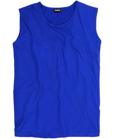 Adamo Rod Comfort Fit Tank Top Royal Blue - Pólók - Nagyméretű pólók - 2XL-14XL