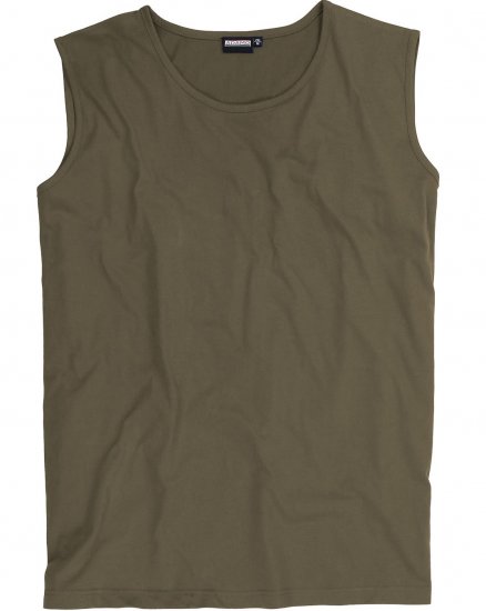 Adamo Rod Comfort Fit Tank Top Khaki - Pólók - Nagyméretű pólók - 2XL-14XL