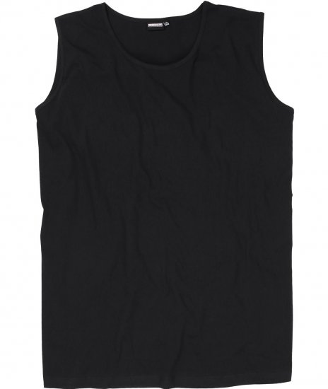 Adamo Rod Comfort Fit Tank Top Black - Pólók - Nagyméretű pólók - 2XL-14XL
