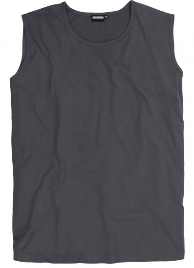 Adamo Rod Comfort Fit Tank Top Charcoal - Pólók - Nagyméretű pólók - 2XL-14XL