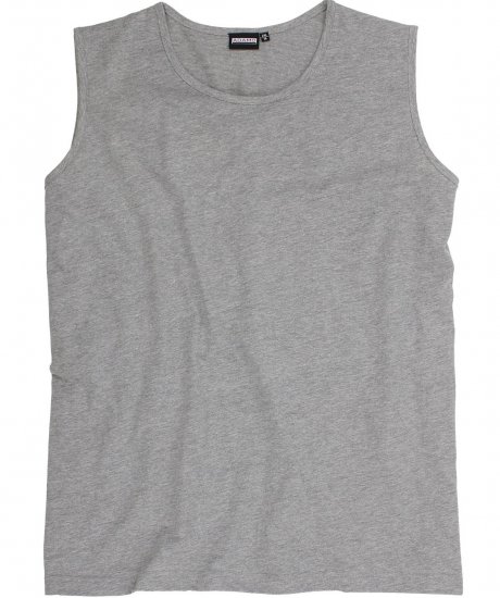 Adamo Rod Comfort Fit Tank Top Grey - Pólók - Nagyméretű pólók - 2XL-14XL