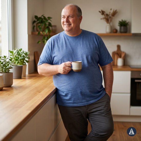Adamo 129420 Póló 2 db Denimkék - Pólók - Nagyméretű pólók - 2XL-14XL