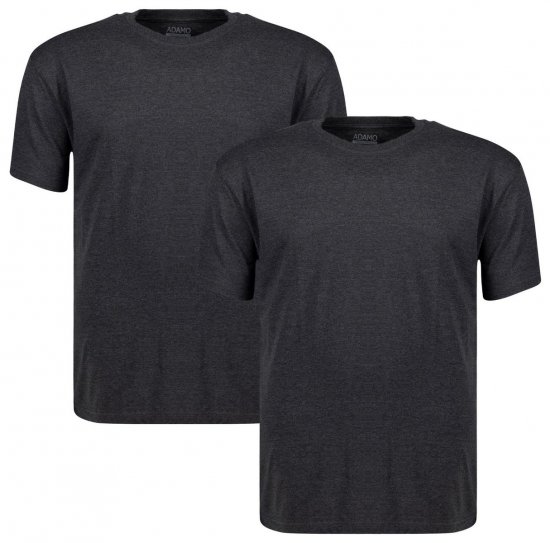 Adamo 129420 Póló 2 db Sötétszürke melír - Pólók - Nagyméretű pólók - 2XL-14XL