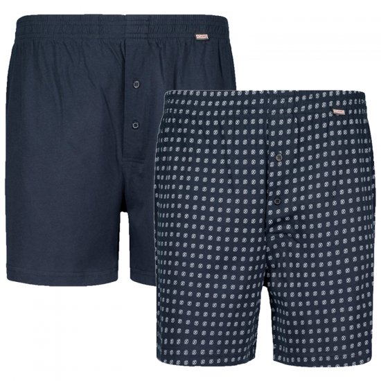 Adamo Dean Boxershorts 2-pack Navy - Alsónemű & strandruhák - Nagyméretű Alsónemű 2XL-8XL
