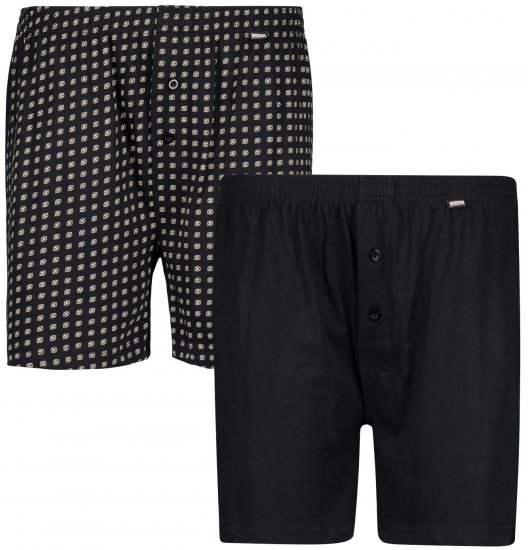 Adamo Dean Boxershorts 2-pack Black - Alsónemű & strandruhák - Nagyméretű Alsónemű 2XL-8XL