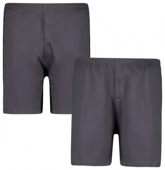 Adamo 129602 Boxeralsó 2 db Sötétszürke - Alsónemű & strandruhák - Nagyméretű Alsónemű 2XL-8XL