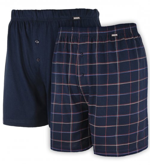 Adamo Daniel Boxershorts Navy 2-pack - Alsónemű & strandruhák - Nagyméretű Alsónemű 2XL-8XL