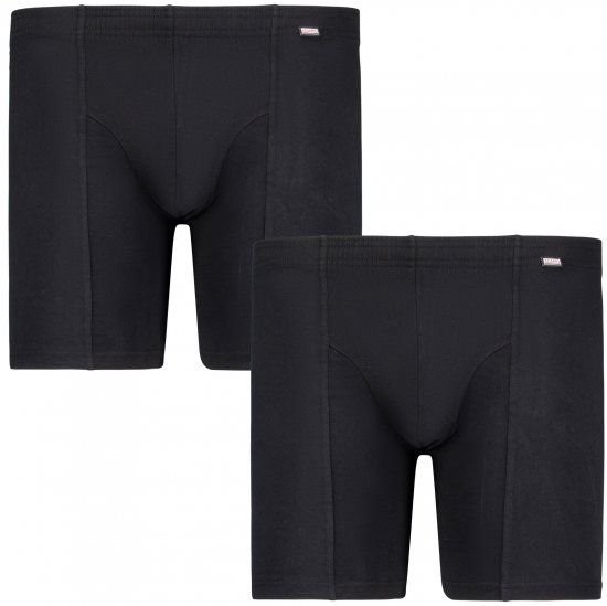 Adamo Jim Boxer shorts 2-pack Black - Alsónemű & strandruhák - Nagyméretű Alsónemű 2XL-8XL