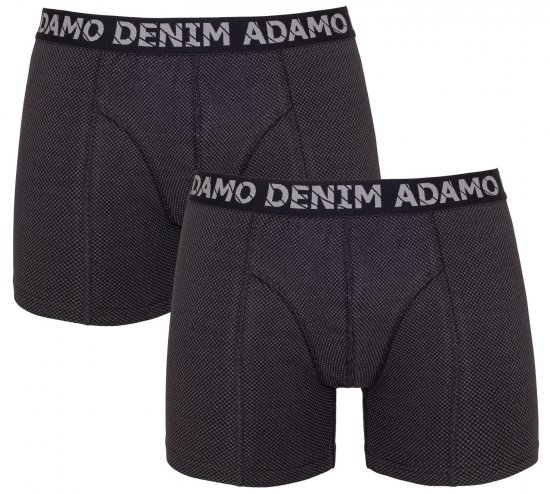 Adamo Julian Maxi Boxers Black 2-pack - Alsónemű & strandruhák - Nagyméretű Alsónemű 2XL-8XL